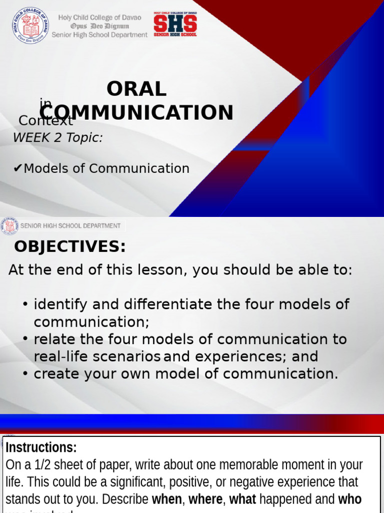 STUDENTS COPYModels of Communication 2 | PDF | Communication | Human ...