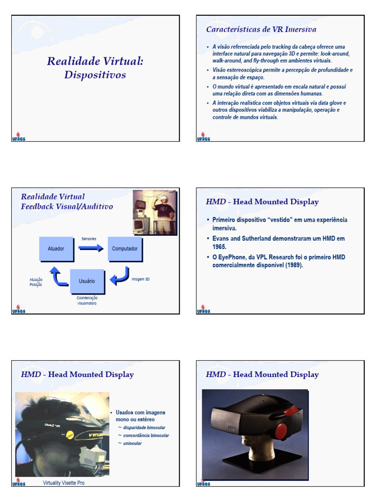 Dispositivos e Tecnologias de Realidade Virtual | PDF | Realidade virtual