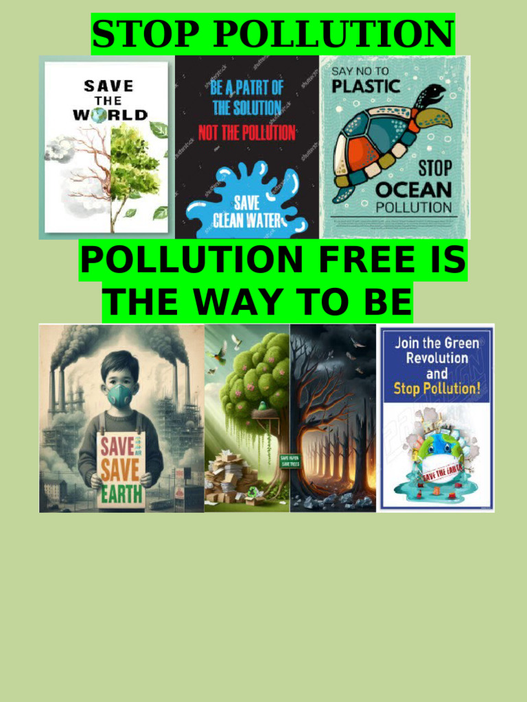 Stop Pollution for a Cleaner Future | PDF