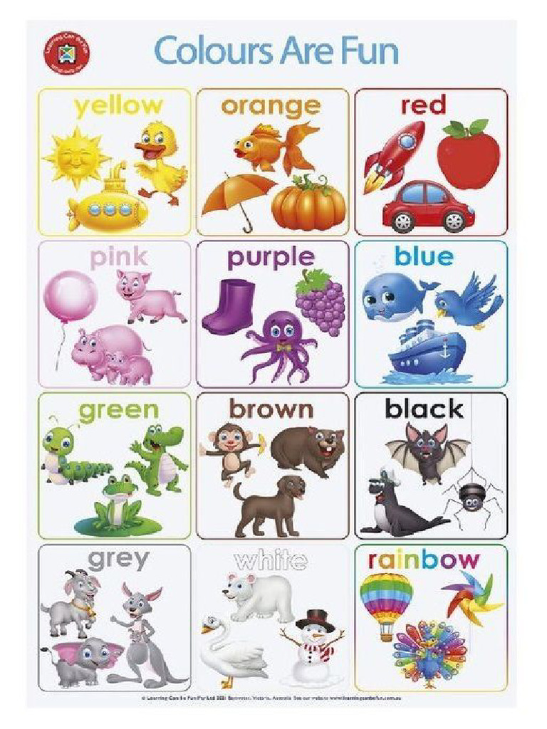 Colors Worksheet for Kids | PDF