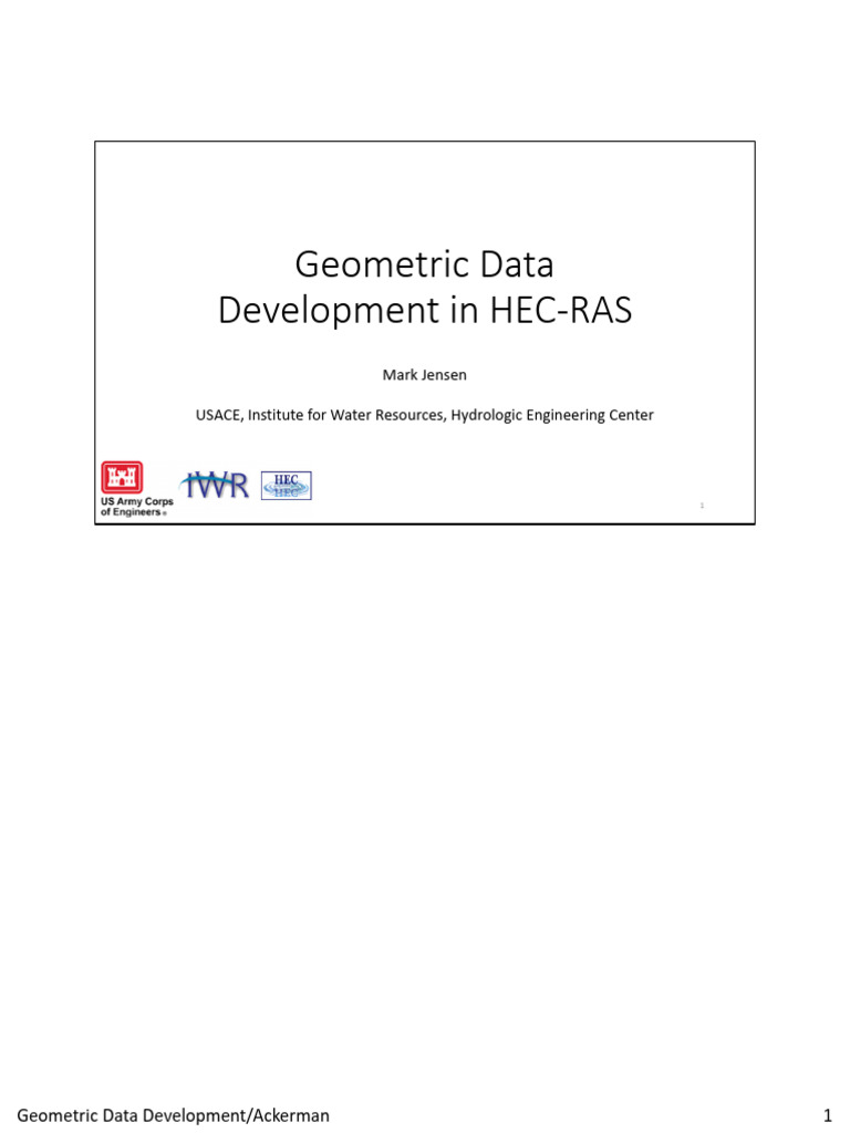 HEC-RAS Geometry Data Development | PDF | Geographic Information System ...