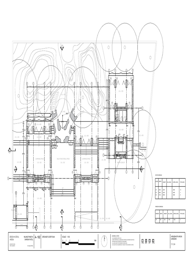 Ground Floor Architectural Plan | PDF | Architectural Design | Architecture