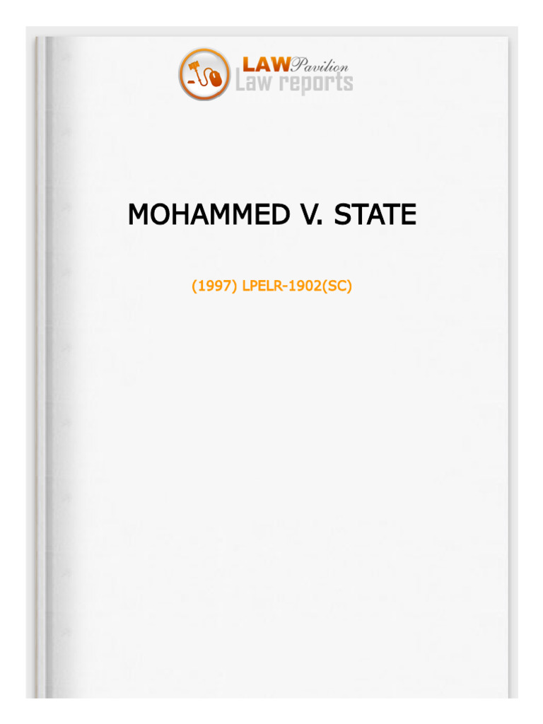 Insanity Defense in Yahaya Mohammed Case | PDF | Insanity Defense ...