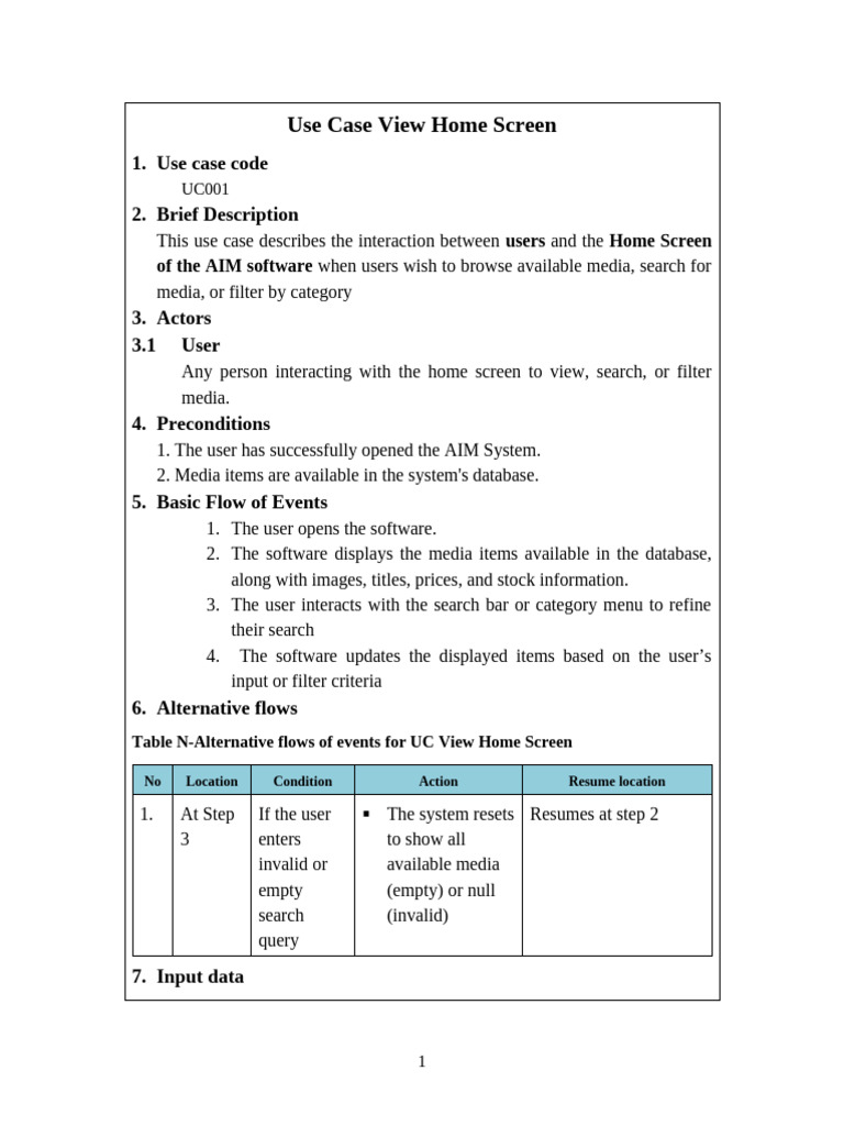Usecase HomePage | PDF | Use Case | Databases