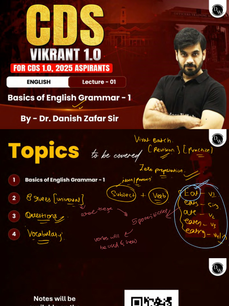 English 01 : Class Notes | PDF