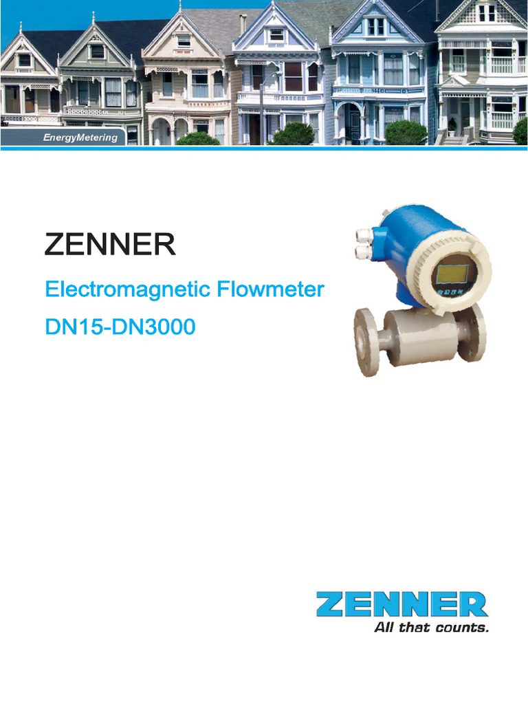 ZENNER Electromagnetic Flowmeter Guide | PDF | Flow Measurement | Metrology