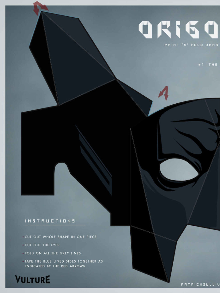 Batman Mask by Patrick Sullivan Paper Craft | PDF