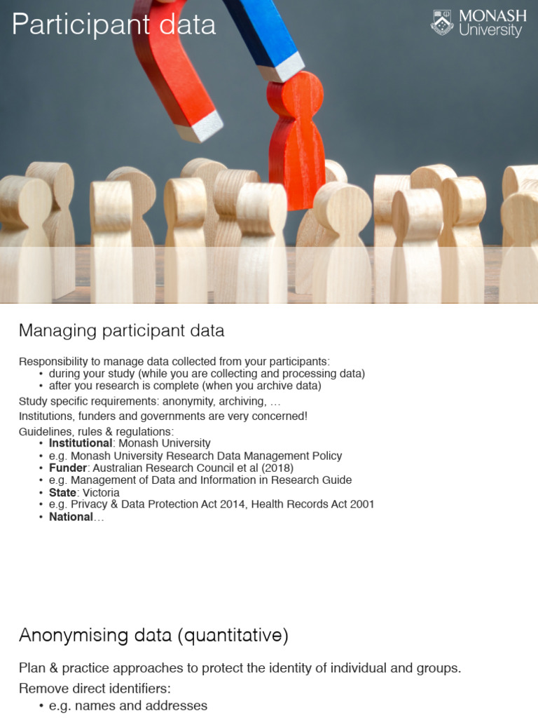 Managing Participant Data Safely | PDF | Computer Data Storage | Data