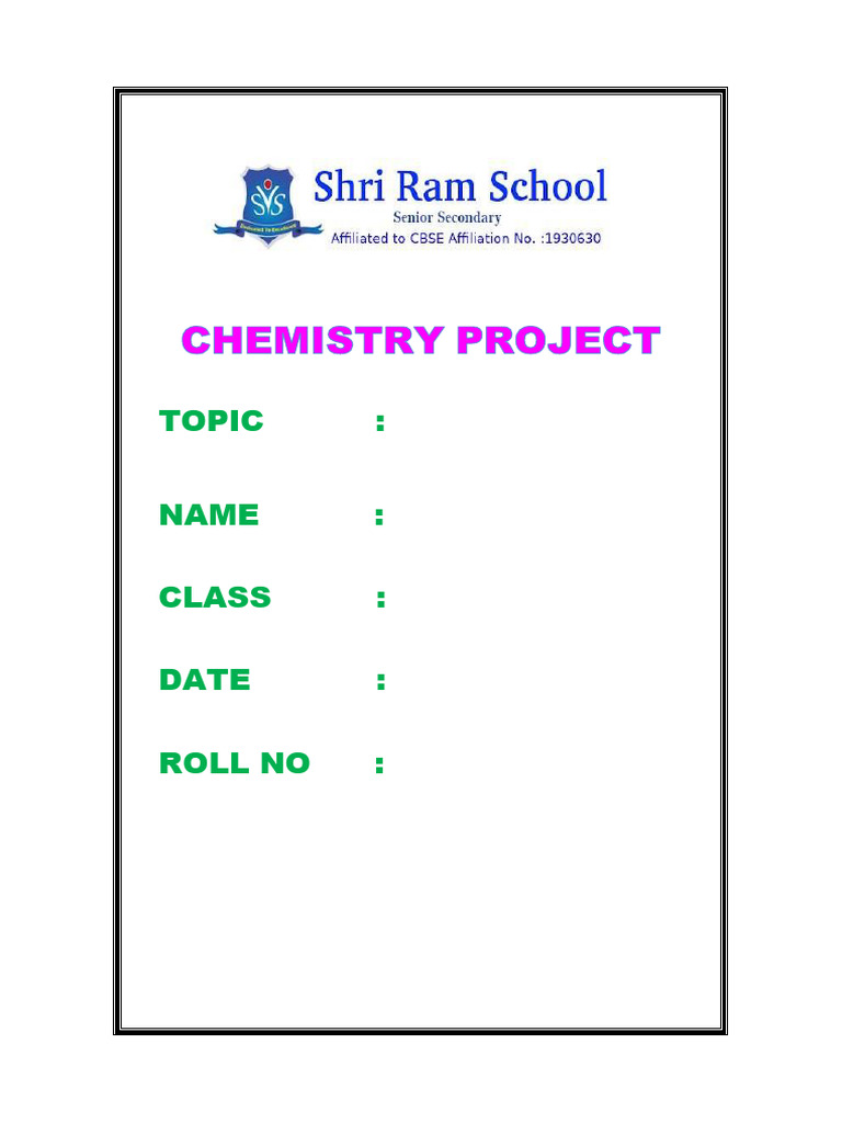 Chemistry First Page | PDF