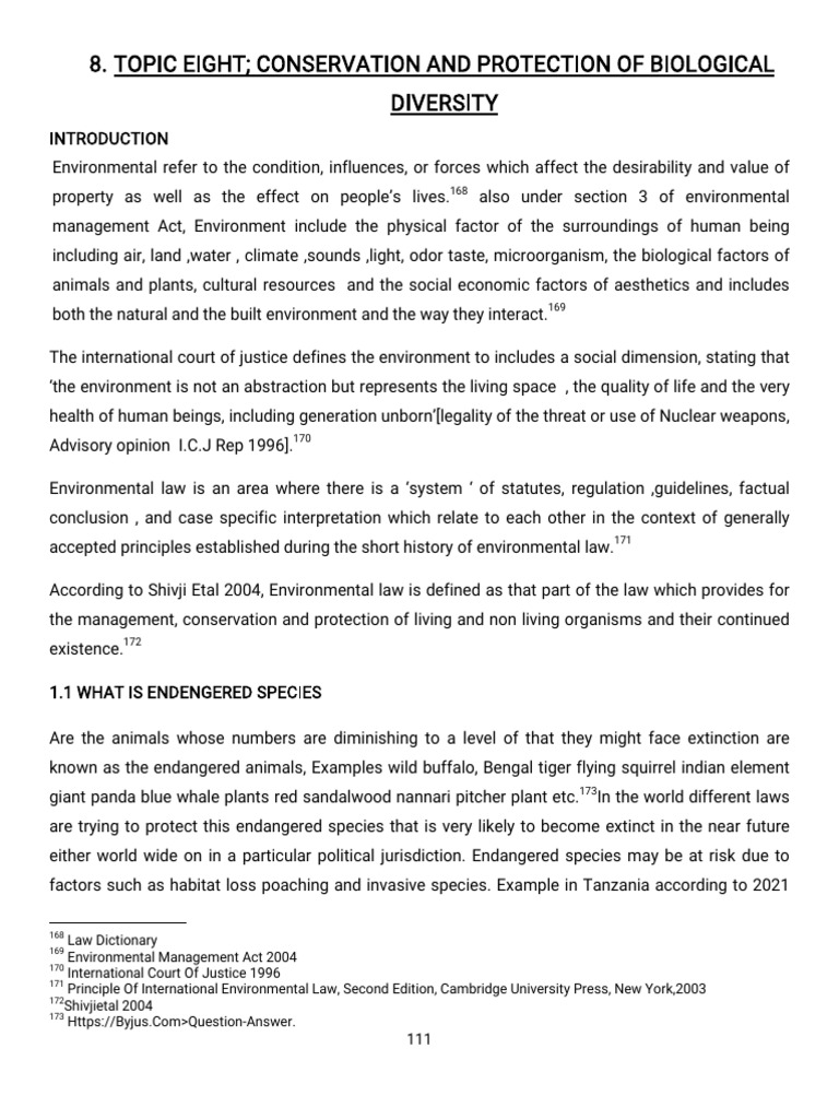 Protecting Endangered Species in Tanzania | PDF | Cites | Conservation ...