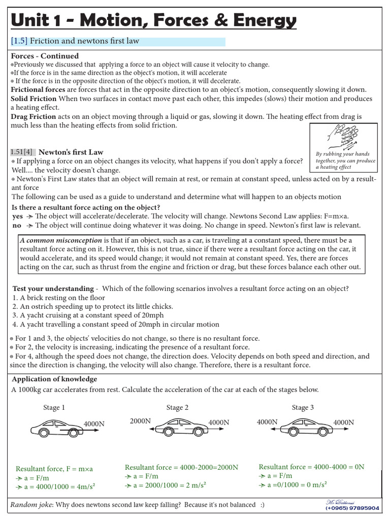 Understanding Newton's Laws of Motion | PDF | Force | Acceleration