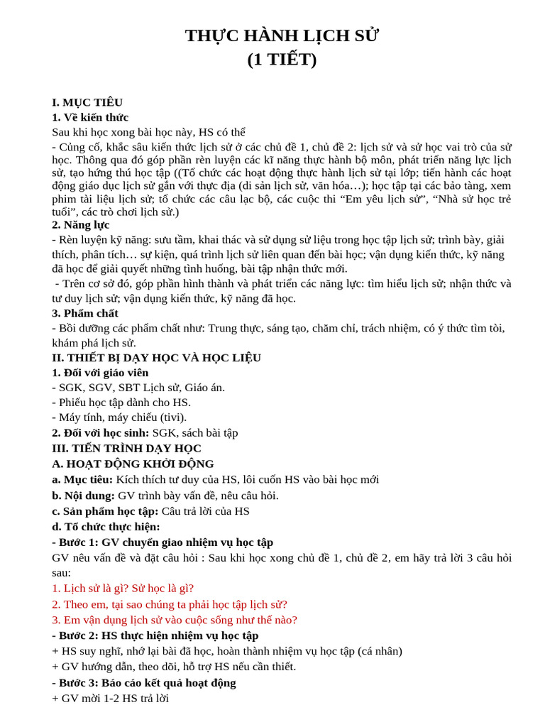 TH C Hành CĐ 1 | PDF