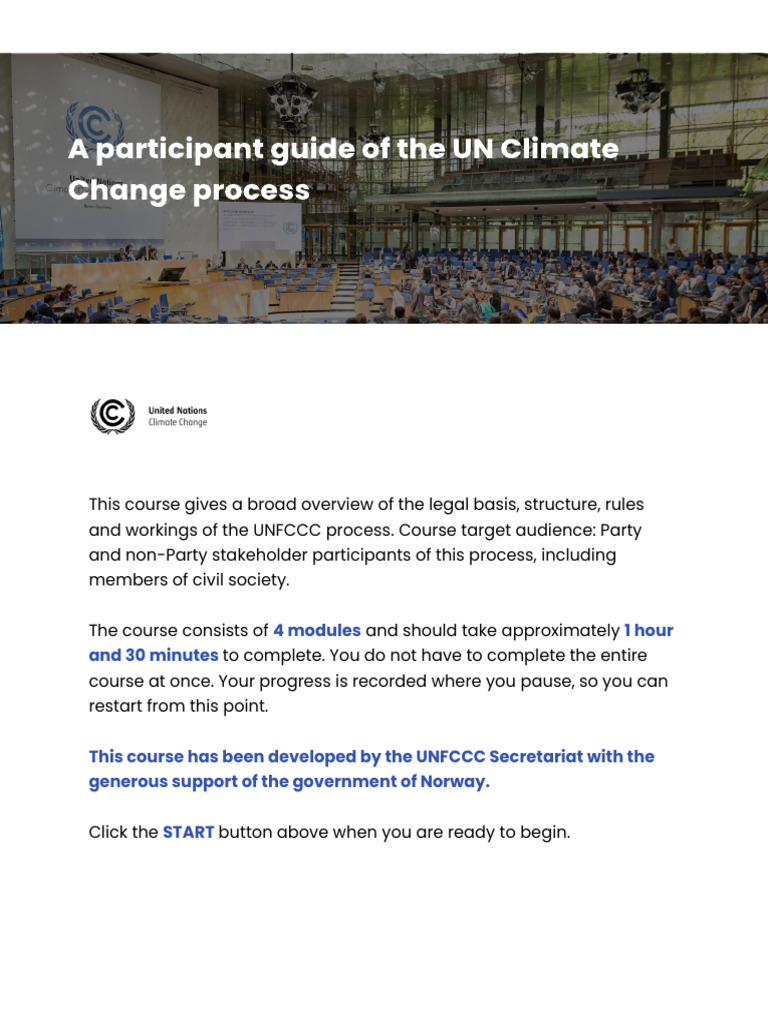 A Participant Guide of The UN Climate Change Process | PDF | United ...
