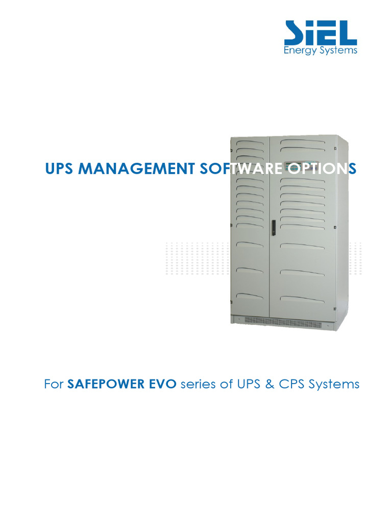 UPS Management Software Overview | PDF | Computer Network | Operating ...