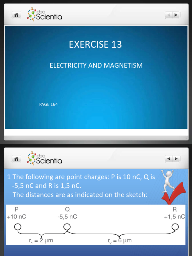Electrostatic Force Calculations Guide | PDF | Force | Electrostatics