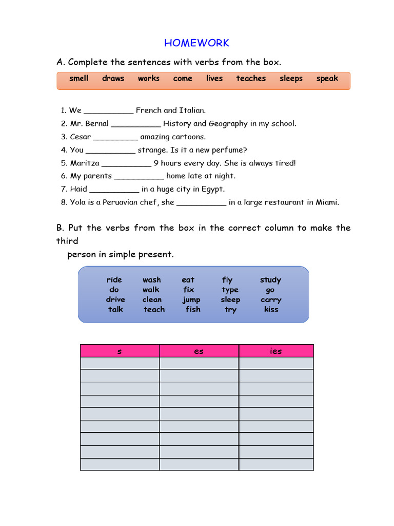 English Homework for Students | PDF