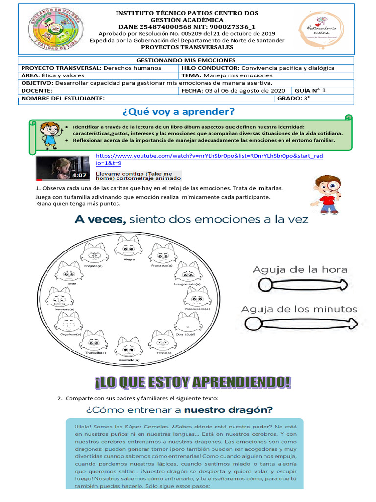 Gestión de Emociones en Familia | PDF | Las emociones | Felicidad