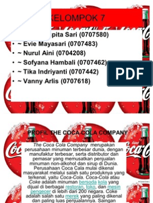Kelompok 7 Power Point Coca Cola Pdf