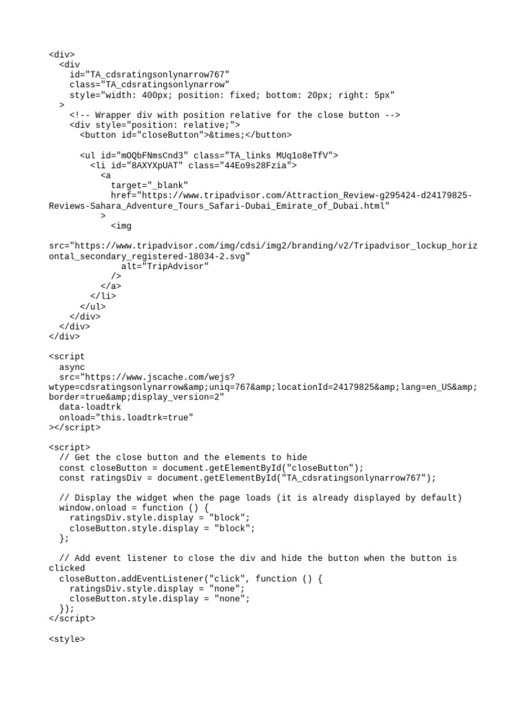 Trip advisor pdf