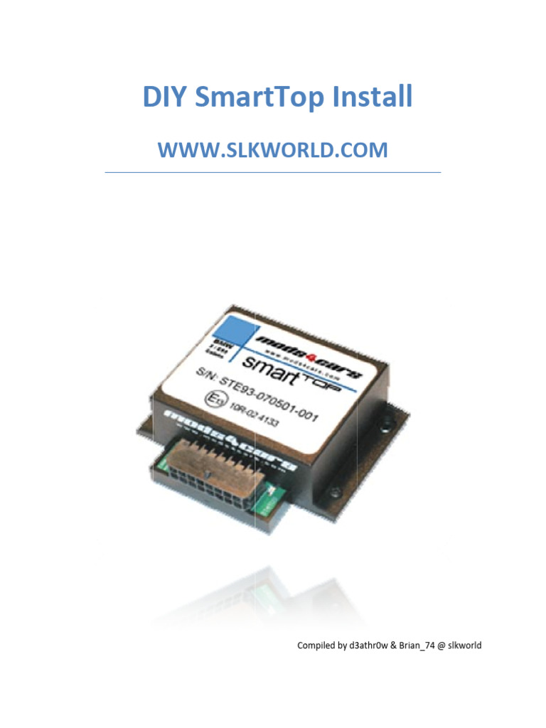SmartTop Module Installation Guide | PDF | Electrical Connector | Fuse ...