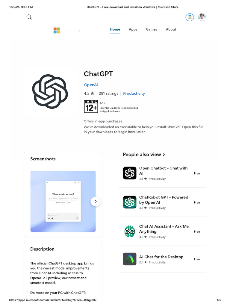 Image Result For Chatgpt Free And Install On Windows Microsoft Store
