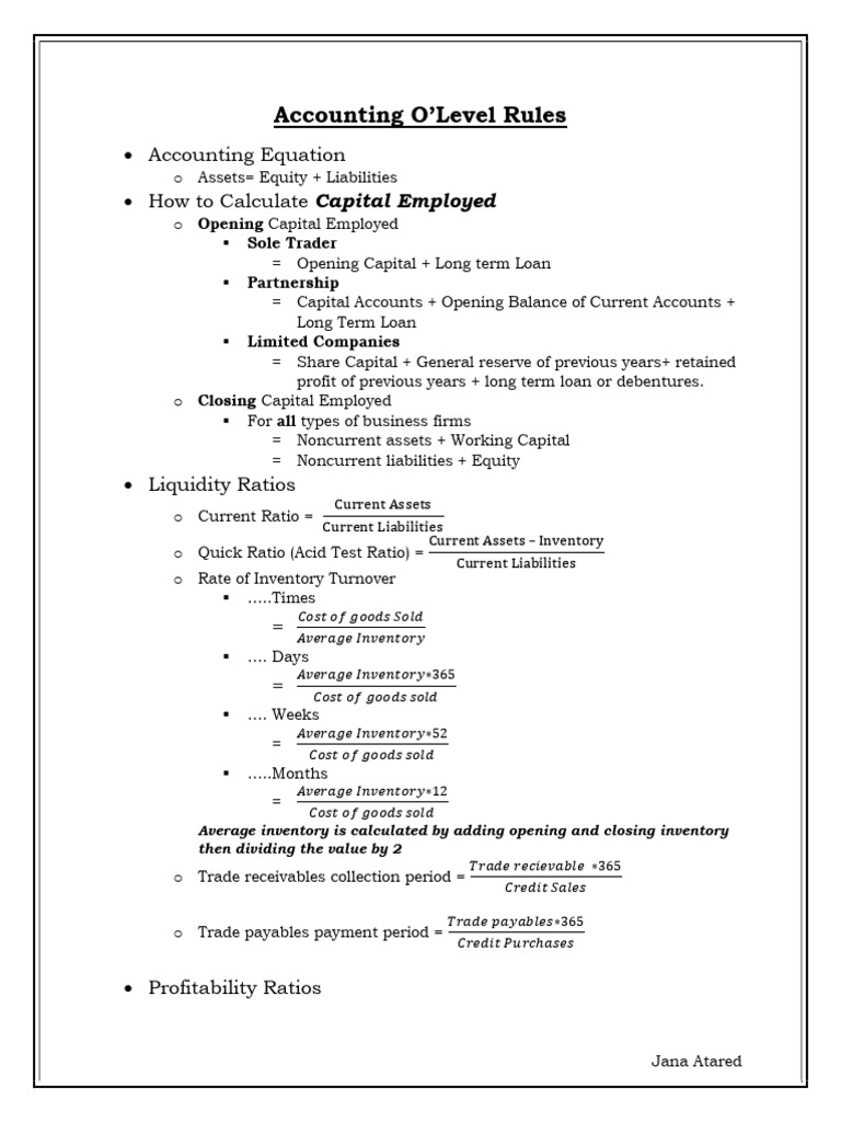 Rules | PDF | Balance Sheet | Financial Accounting
