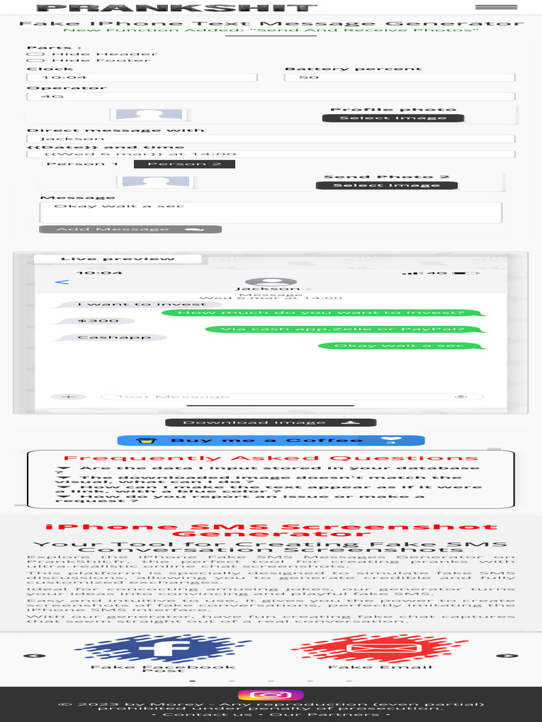 Fake iphone text generator pdf i phone internet