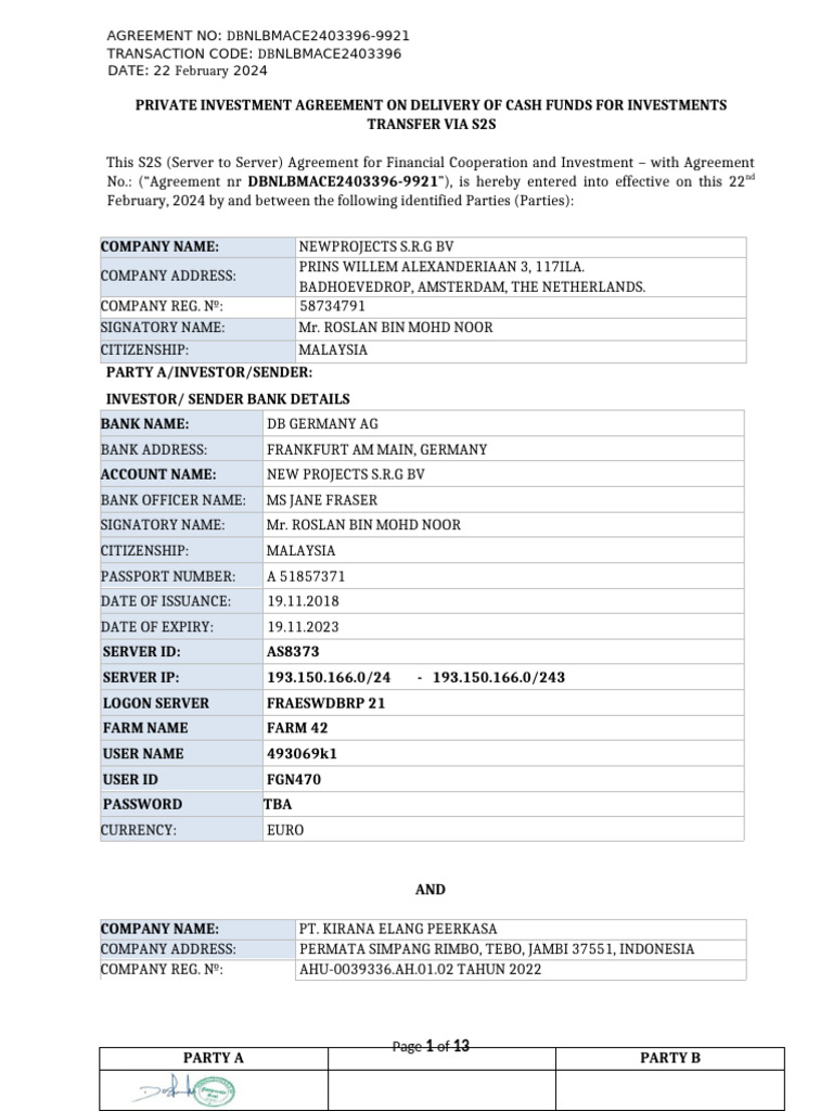 Draft DOA 1 NEW - PROJECTS - 250b Out of 50T-S2S-DB-05122023 (PULE ...