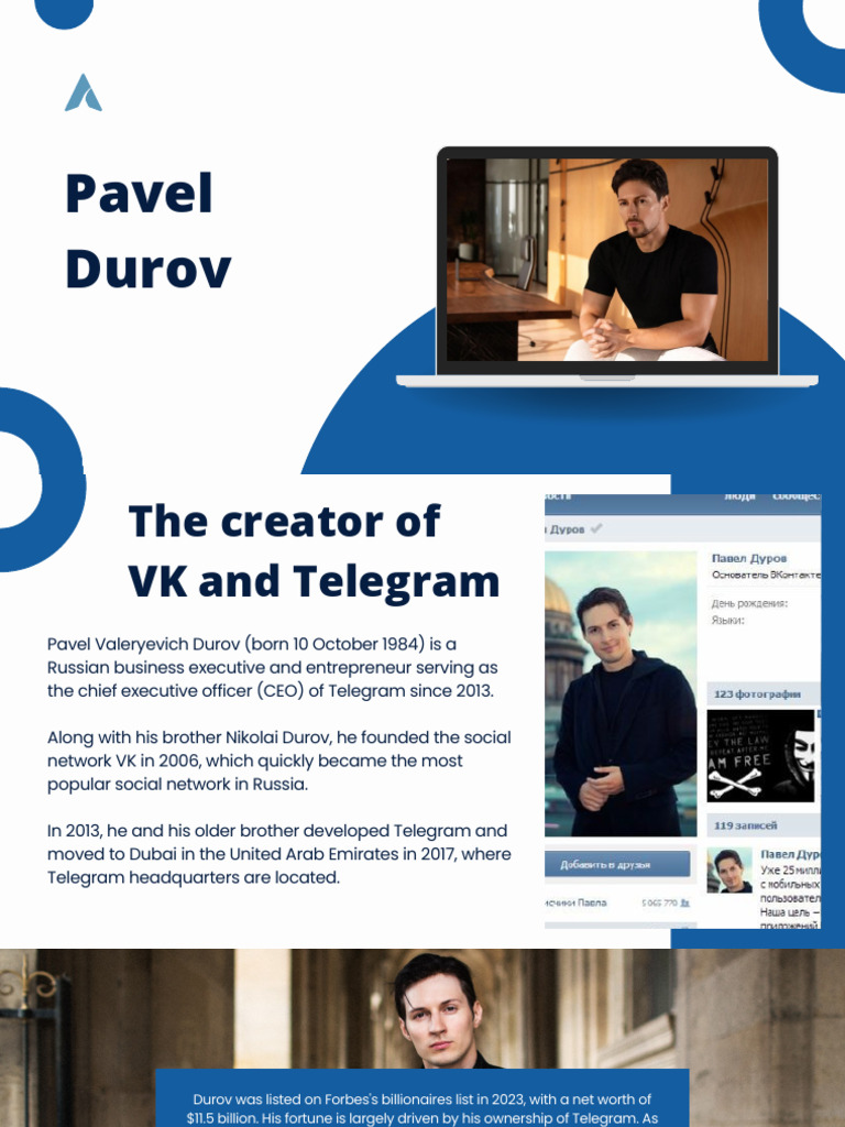 Pavel Durov: VK & Telegram Founder | PDF | Russia | World Politics