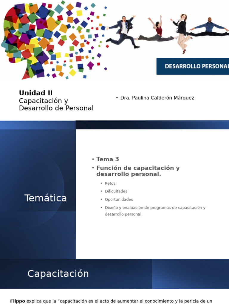Capacitación y Desarrollo de Personal | PDF | Motivación | Motivacional