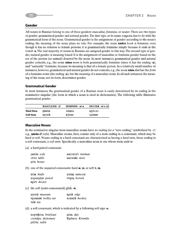 Gender Endings | PDF
