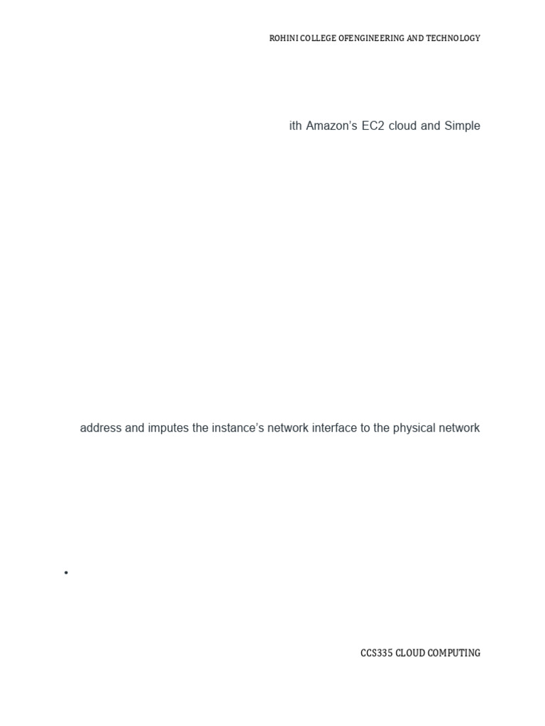 Rohini 52831325406 | PDF | Computer Network | Cloud Computing