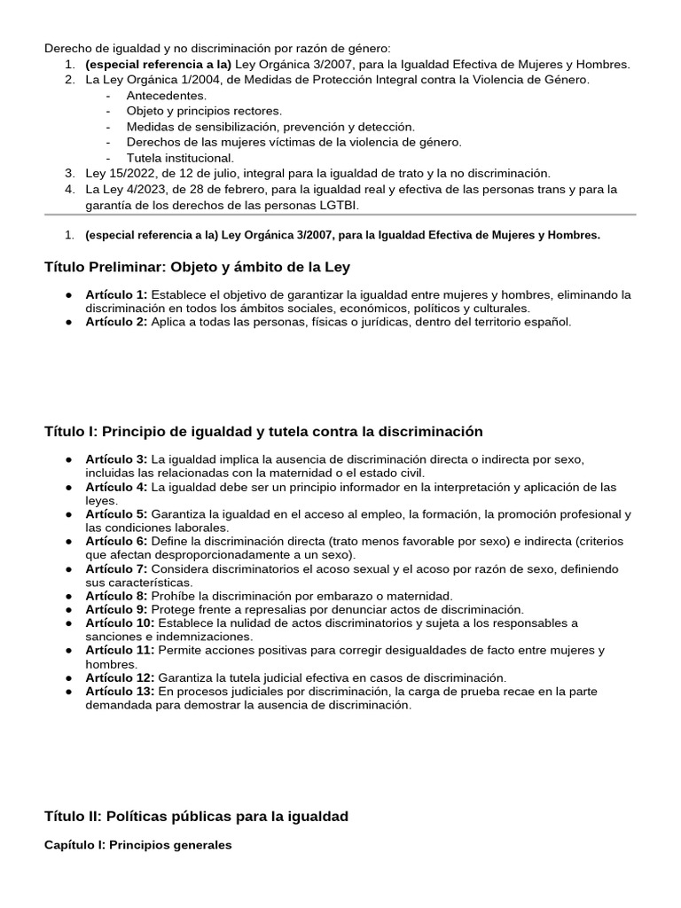 Igualdad de Género y No Discriminación | PDF | La violencia contra las ...