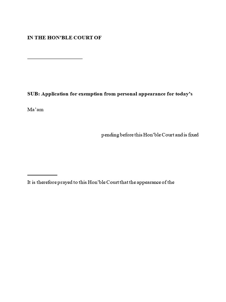 Exemption | PDF