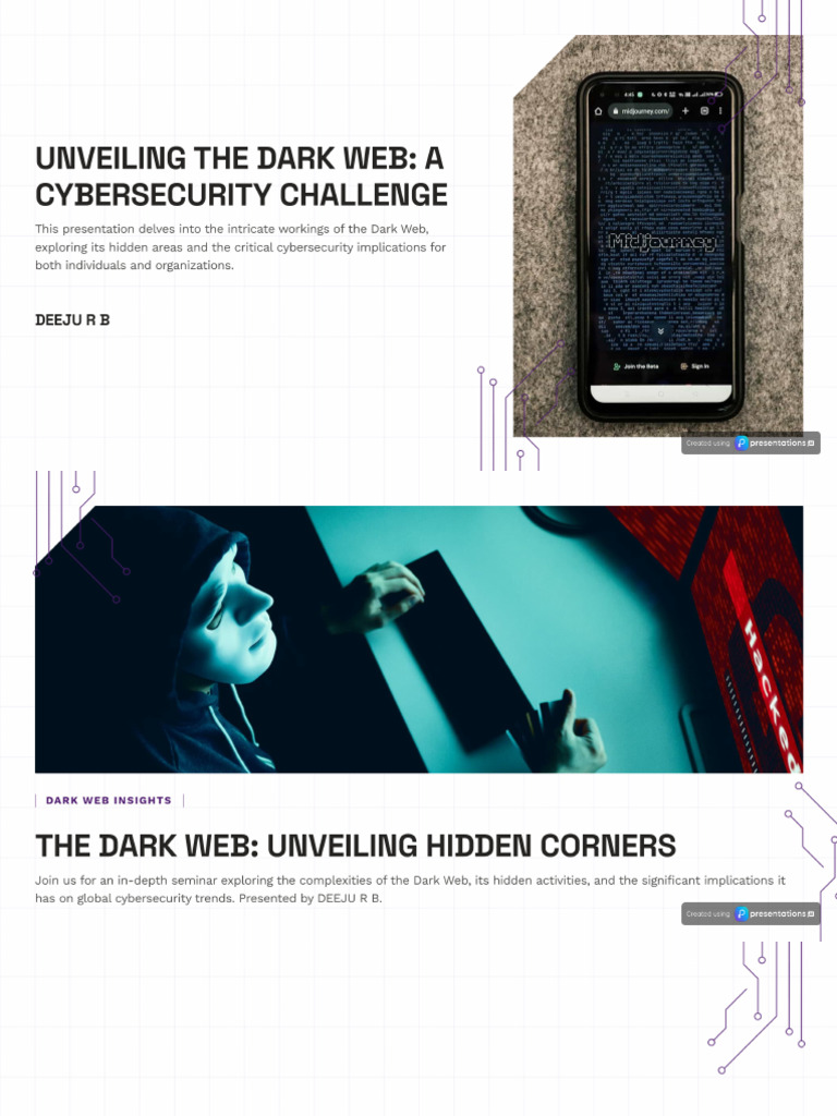 The Dark Web - Unveiling The Hidden Corners of The Internet and Their