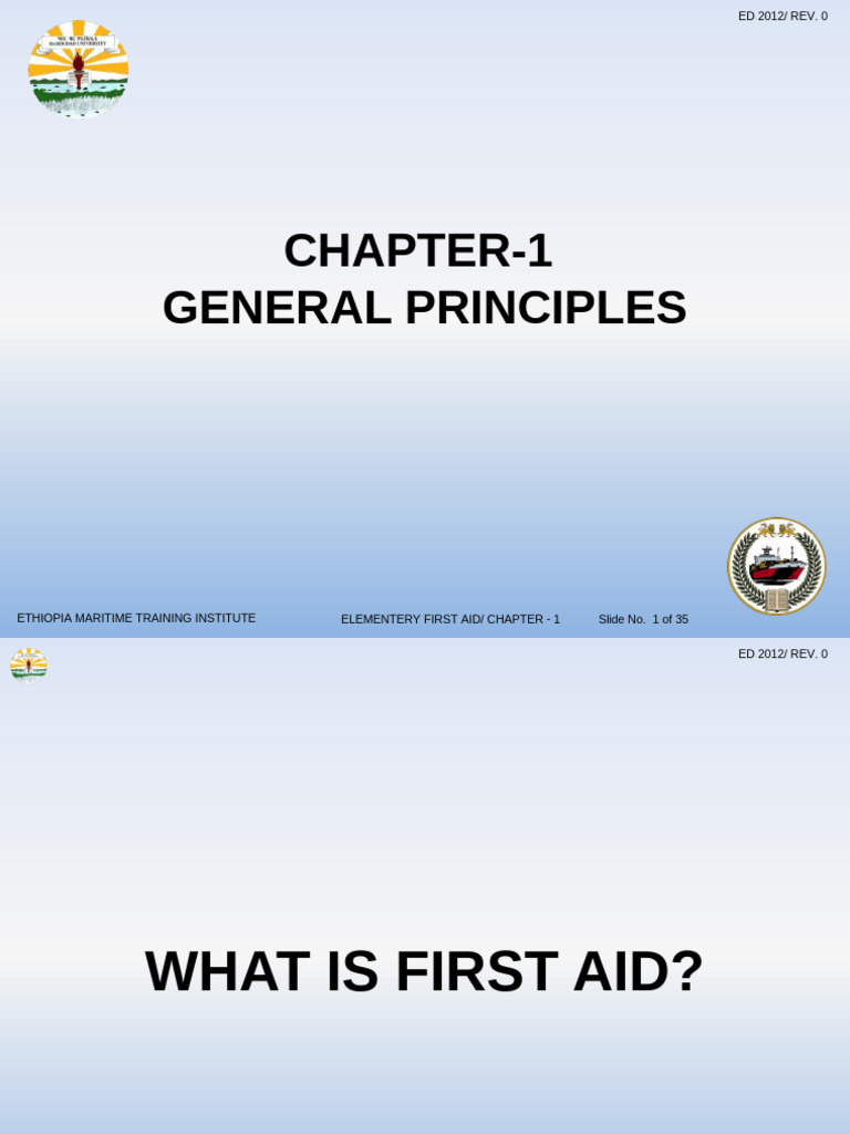 Essential First Aid Principles Guide | PDF | First Aid ...