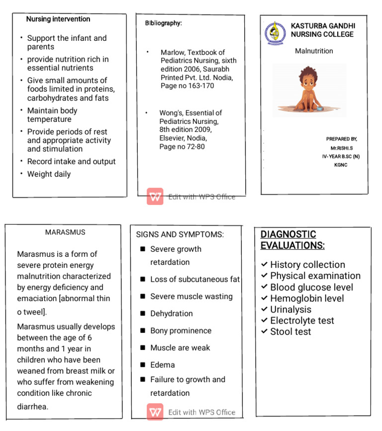 Understanding Marasmus in Children | PDF