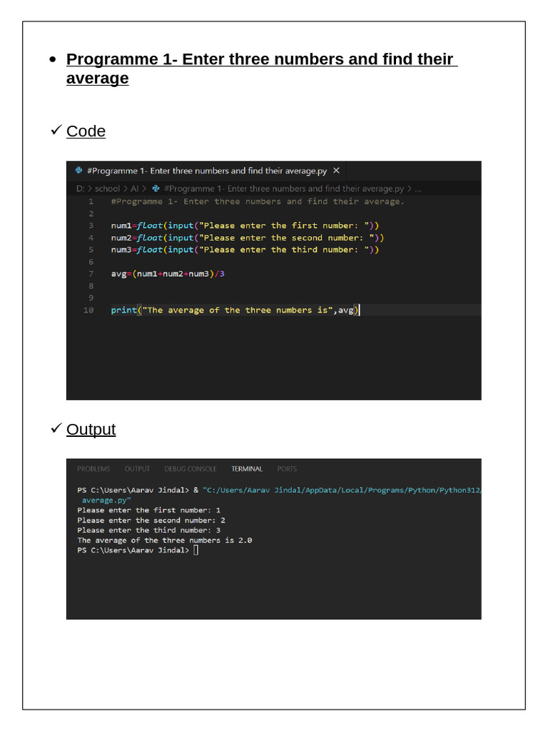 Programming Exercises for Basic Calculations | PDF