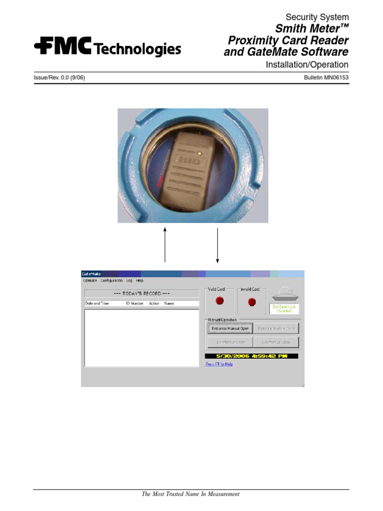 mn06153 Proximity Card Reader and GateMate Software | PDF ...