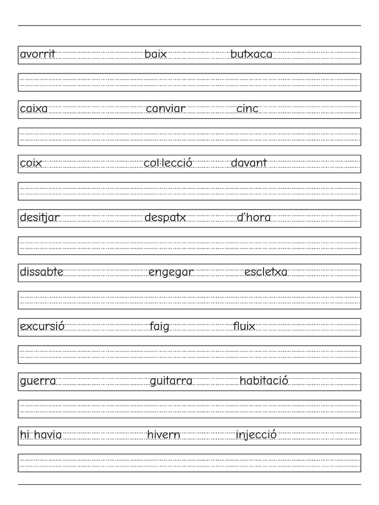 Caligrafia Paraules Imprescindibles 4t PDF