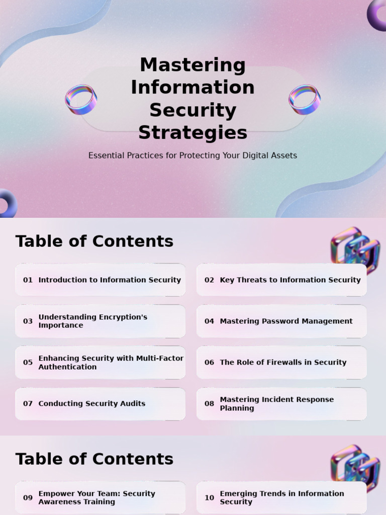 MasteringInformationSecurityStrategies2a2f38b5d91576ea | PDF | Security ...