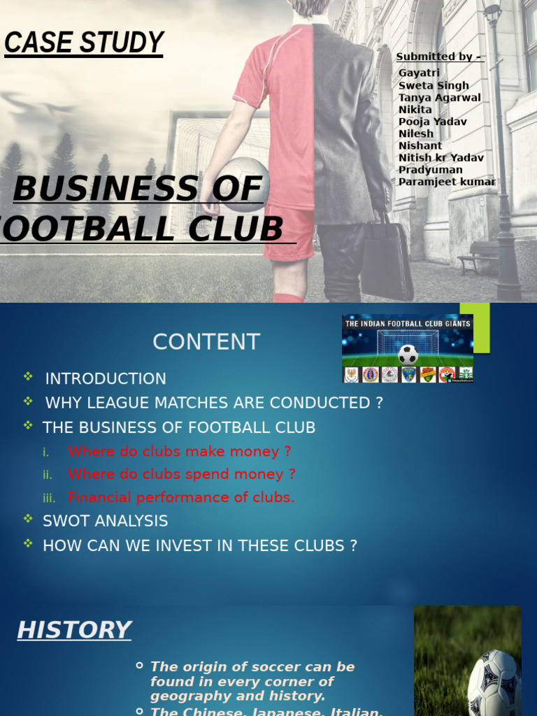 FOOTBALL Presentation5 3 | PDF | Sponsor (Commercial) | Association ...