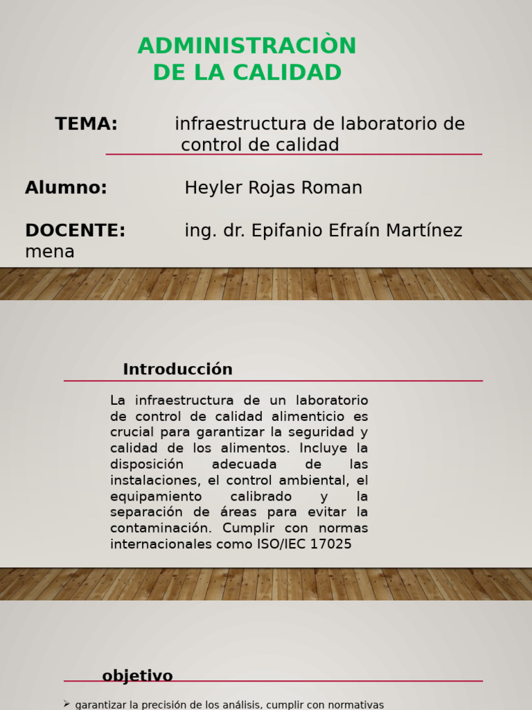 HEYLER-insfraestructura de Laboratorio de Control de Calidad | PDF ...