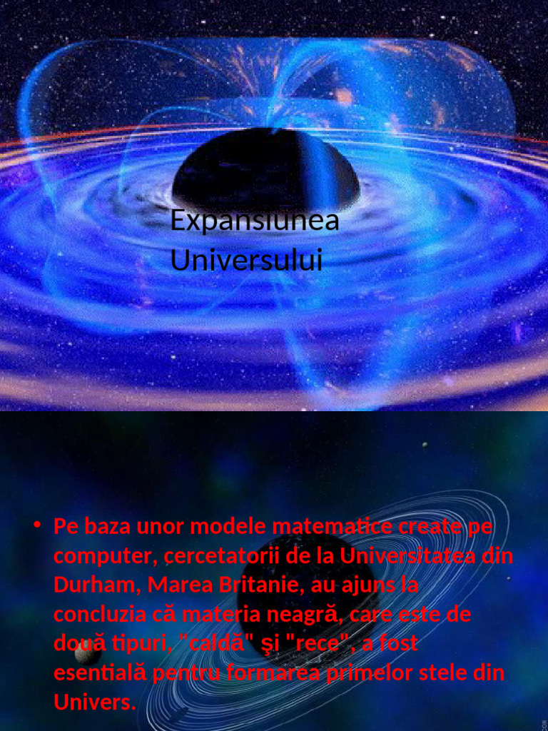Expansiuneauniversului - PPT Chiovari Cls 12 | PDF