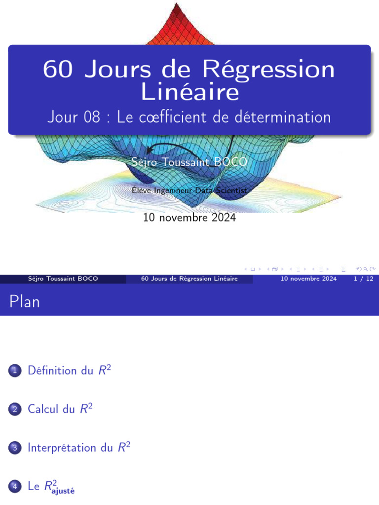 Comprendre le Coefficient de Détermination R² | PDF | Analyse de ...