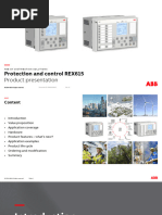 REX615 Prod Pres 2NGA001949 ENb | PDF | Electrical Grid | Transformer
