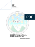 Campo de La Teoria Cientifico Pedagogic A