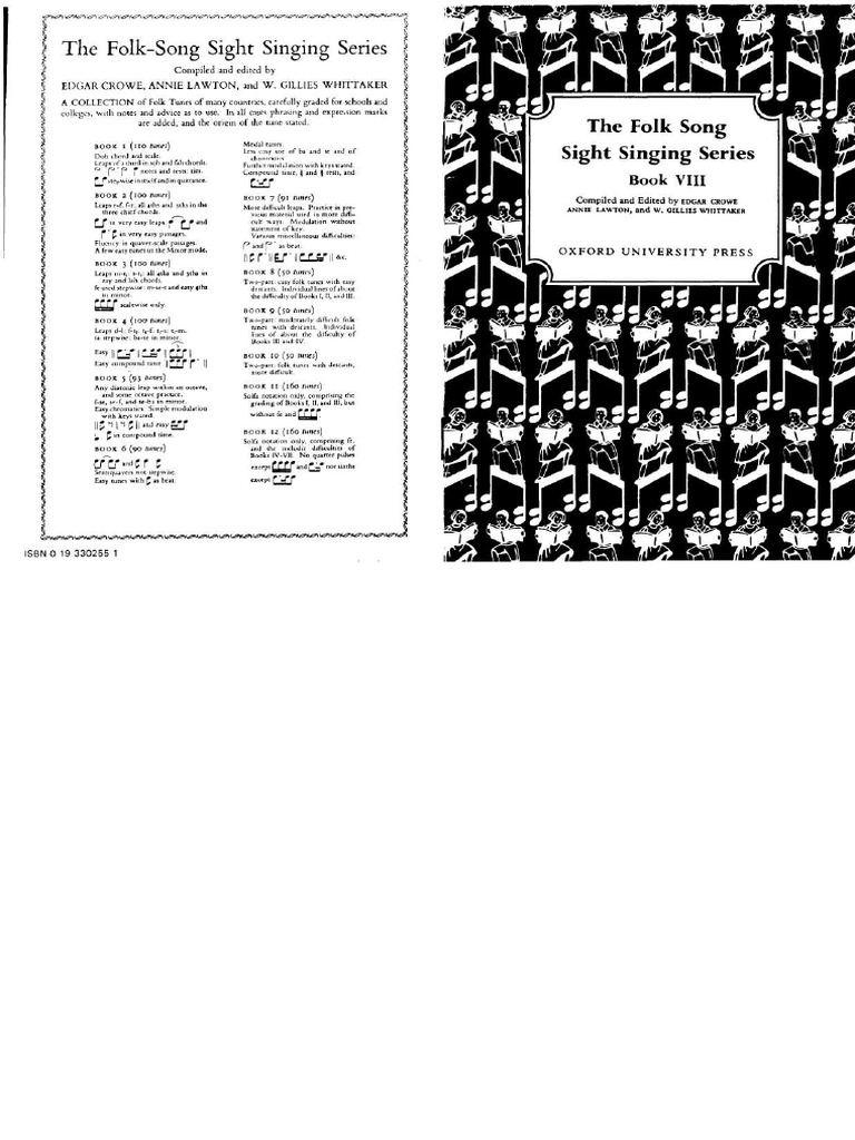 08 The Folk Song Sight Singing | PDF