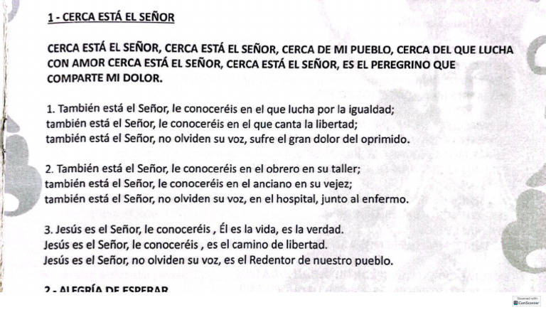 Cerca Está El Señor | PDF