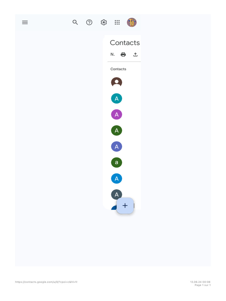 Google Contacts | PDF